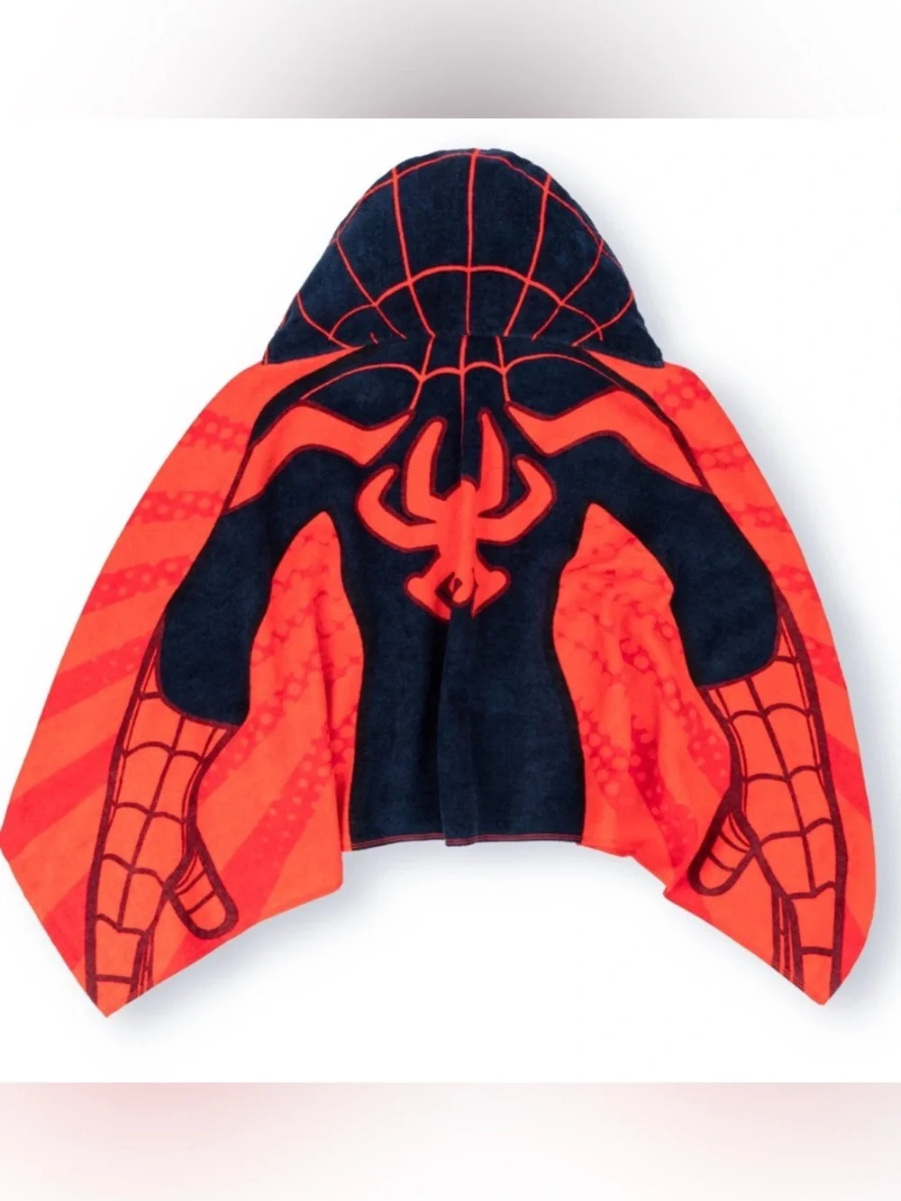 Marvel Miles Morales Spiderman Character Hooded Towel Toddler Size